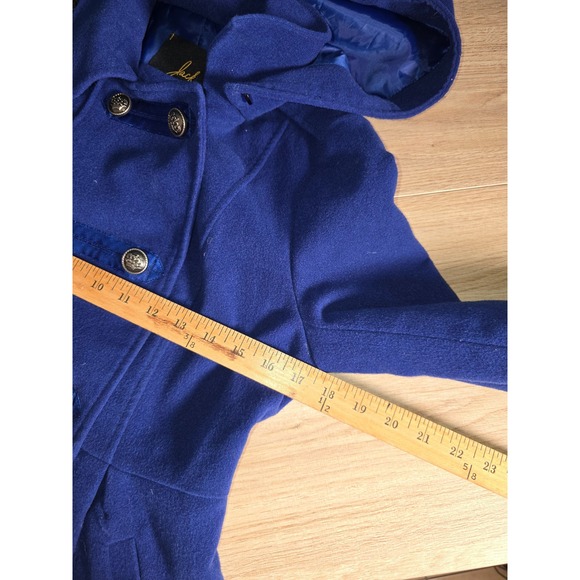Jack Women's Royal Blue Peacoat Jacket – Detachable Hood (Size M) - Picture 6 of 9
